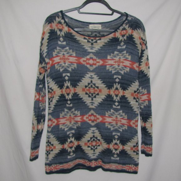 Denim & Supply Ralph Lauren Sweaters - Womens' Denim & Supply RL Aztec Southwestern Print Scoop Neck Sweater Size XS